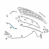 OEM 2012 Chevrolet Sonic Support Rod Diagram - 95491962