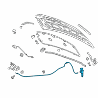 OEM 2012 Chevrolet Sonic Release Handle Diagram - 94538176