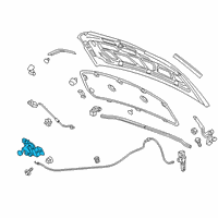 OEM 2020 Chevrolet Sonic Latch Diagram - 42750753