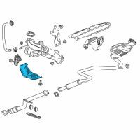 OEM 2017 Chevrolet Malibu Heat Shield Diagram - 84040858