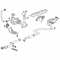 OEM Chevrolet Malibu Center Pipe Gasket Diagram - 23156339