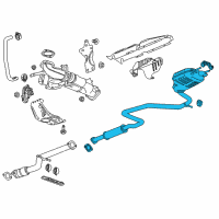 OEM 2021 Chevrolet Malibu Muffler & Pipe Diagram - 84251079