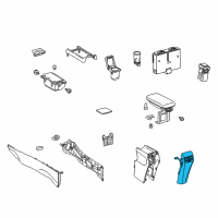 OEM Lexus HS250h Panel Sub-Assy, Console Rear End Diagram - 58903-75020-C0