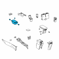 OEM Lexus HS250h Instrument Panel Cup Holder Sub-Assembly Diagram - 55604-75010