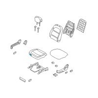 OEM 2011 Hyundai Azera Pad Assembly-Front Seat Cushion Passenge Diagram - 88150-3L500