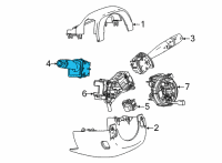 OEM 2020 Chevrolet Corvette Signal Switch Diagram - 13539720