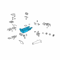 OEM 2010 Acura RL Box, Console (Type A) (Black) Diagram - 83402-SJA-033ZF