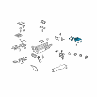 OEM Acura RL Panel Assembly, Center Console (New Dark Burl) (Acc) Diagram - 77296-SJA-A43ZC