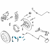 OEM Ford Adapter Mount Kit Diagram - 6W1Z-2A225-AA
