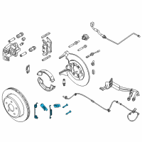 OEM 2009 Mercury Grand Marquis Adapter Mount Kit Diagram - 6W1Z-2A225-AA