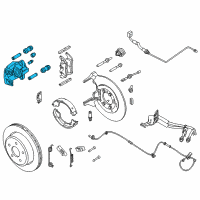 OEM Ford Ranger Caliper Diagram - AL5Z-2553-A