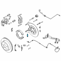 OEM Mercury Marauder Park Brake Shoes Adjuster Diagram - 6W1Z-2041-BA