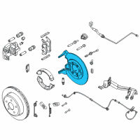 OEM 2010 Ford Ranger Mount Plate Diagram - BL5Z-2B582-A