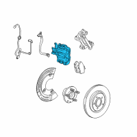 OEM Mercury Sable Caliper Diagram - 8G1Z-2553-A