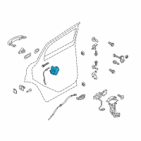 OEM Ford Escape Latch Diagram - CP9Z-5426413-A