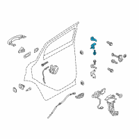 OEM Ford Escape Upper Hinge Diagram - CJ5Z-7826800-C