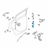 OEM Ford Escape Lower Hinge Diagram - CJ5Z-7826810-A