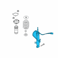 OEM 2015 BMW X5 Rear Left Shock Absorber Diagram - 37-10-6-875-089