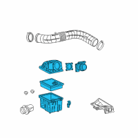 OEM 2011 Ford Ranger Air Cleaner Assembly Diagram - 6L5Z-9600-A