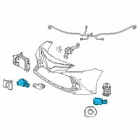 OEM 2022 Toyota Camry Park Sensor Diagram - 89341-K0060-C8