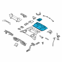 OEM 2014 Nissan 370Z Floor-Rear, Rear Diagram - G4500-1EAMC