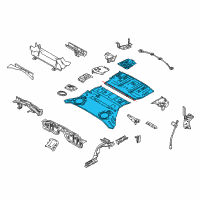 OEM 2013 Nissan 370Z Floor Re Front Diagram - G4512-1ETMA