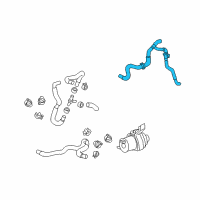 OEM Toyota Heater Hose Diagram - 87209-48120