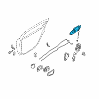 OEM Infiniti I35 Handle Assy-Rear Door Outside, Rh Diagram - 82606-3Y172