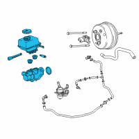 OEM 2017 Chevrolet Caprice Master Cylinder Diagram - 92288943