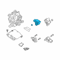 OEM 2020 Nissan Leaf Sensor-Air Bag Front Center Diagram - 98581-5RA8A