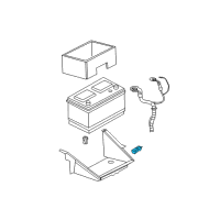 OEM Chrysler Aspen Bracket-Battery Hold Down Diagram - 55364103AA