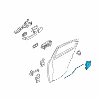 OEM Nissan Sentra Rear Right Driver Door Lock Actuator Diagram - 82500-ET200