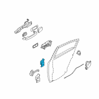 OEM 2003 Nissan Sentra Hinge Assy-Rear Door Diagram - H2401-5M0MA