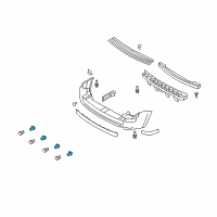 OEM 2005 Ford Escape Reverse Sensor Diagram - 4F2Z-15K859-AAA