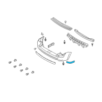 OEM 2009 Mercury Mariner Reflector Diagram - 8E6Z-13A565-B