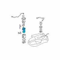 OEM 2004 Toyota Highlander Fuel Pump Diagram - 23221-75020