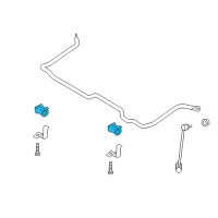 OEM Kia Rio Bush-Stabilizer Bar Diagram - 54813FD000