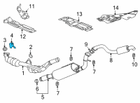 OEM GMC Yukon Converter Shield Diagram - 84608640