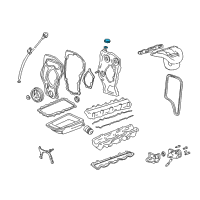 OEM Chevrolet Cavalier Filler Cap Diagram - 93439687