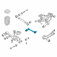 OEM 2015 Kia Cadenza Arm Assembly-Rear Assist Diagram - 552503Z000