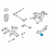 OEM Kia Optima Bush-Rear Trailing Arm Diagram - 552753R000