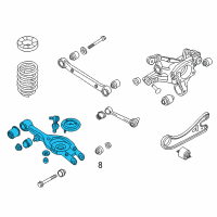 OEM Kia Cadenza Arm Complete-Rear Lower Diagram - 552103V055