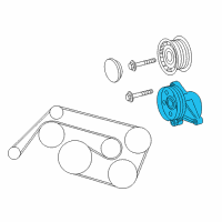 OEM 2006 Chrysler Crossfire TENSIONER-Belt Diagram - 5096525AA