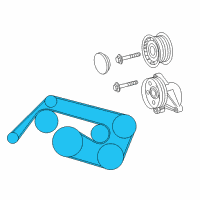 OEM 2005 Chrysler Crossfire Belt-SERPENTINE Diagram - 5097758AA