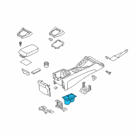 OEM 2012 Hyundai Genesis Coupe Cup Holder Assembly Diagram - 84670-2M500