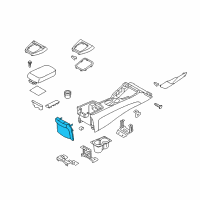 OEM Hyundai Genesis Coupe Cover Assembly-Console Rear Diagram - 84641-2M000-9P