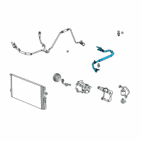 OEM 2006 Saturn Vue Hose Asm, A/C Compressor Diagram - 10357906