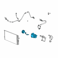 OEM Saturn Vue Compressor Diagram - 19259841