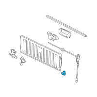 OEM 2006 GMC Sierra 3500 Hinge Asm-Pick Up Box End Gate (End Gate Side) Diagram - 15074252