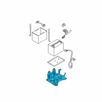 OEM 2005 Nissan Murano Bracket-Battery Diagram - 64860-CA000